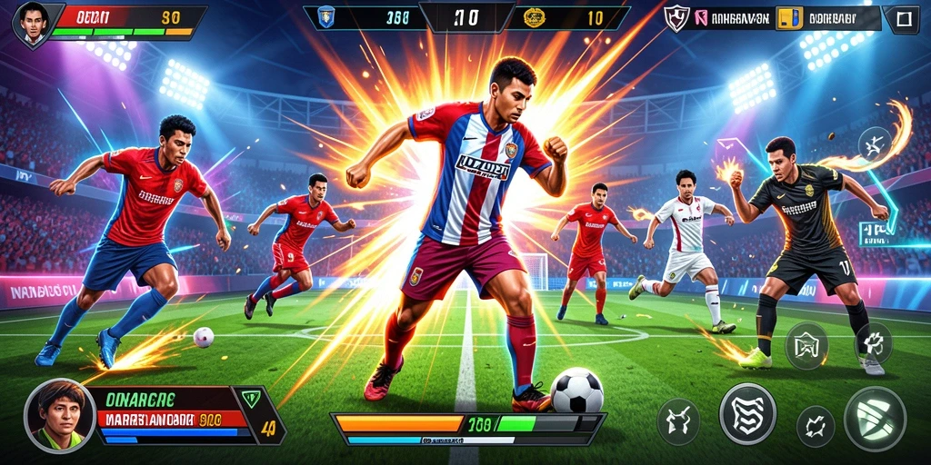 Momen kompetisi sengit di mode multiplayer.