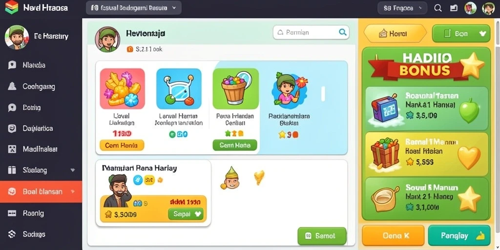 Fitur pencapaian yang mendorong pemain untuk terus maju.